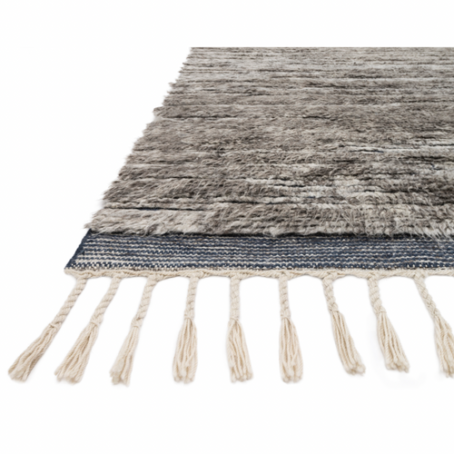 Khalid Pewter/Ink Hand-Knotted Rug