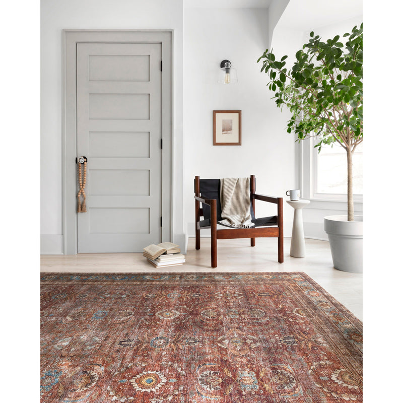 Layla Brick/Blue Rug