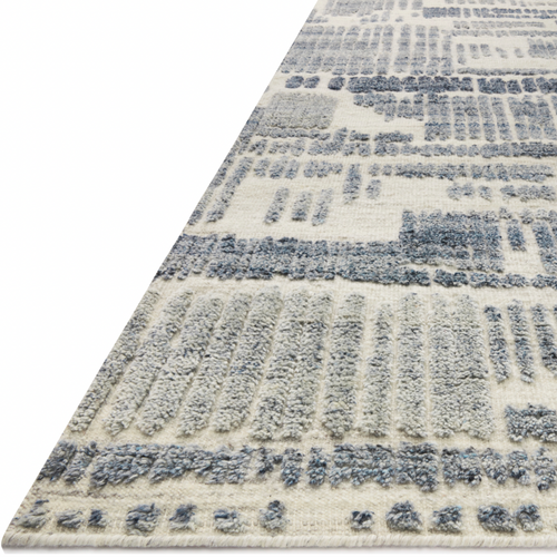 Giselle Ivory / Denim Hand-Knotted Rug