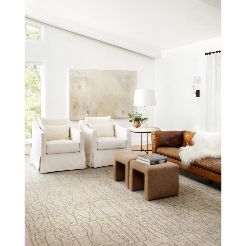 Tribeca Sand/Taupe Hand-Knotted Rug