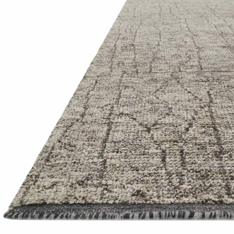 Tribeca Smoke/Grey Hand-Knotted Rug