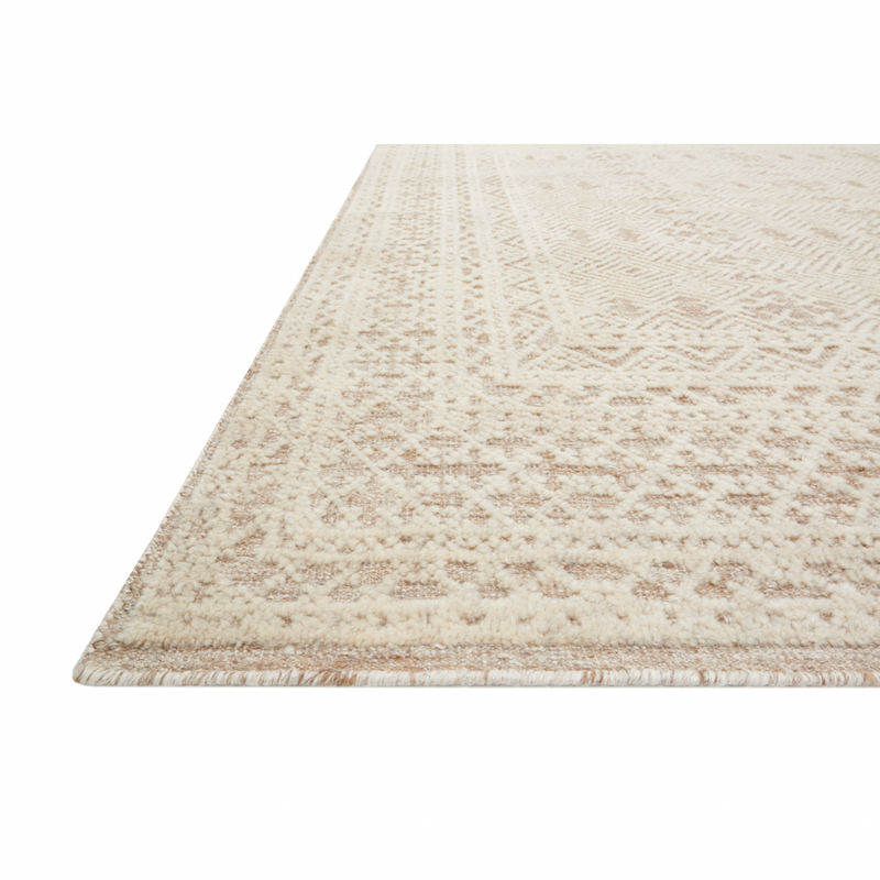 Ollie Oatmeal/Ivory Hand-Knotted Rug