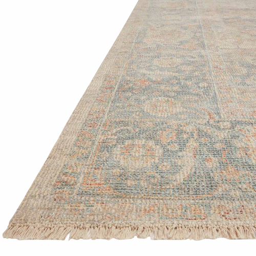 Priya Bone / Bluestone Rug