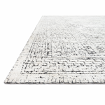 Vox White / Black Hand-Knotted Rug