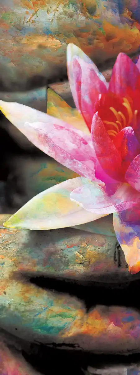 Lotus Flower In Hand Wall Art