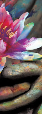 Lotus Flower In Hand Wall Art