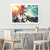 Vintage Style Palm Trees Wall Art