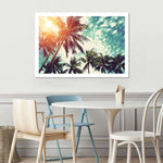 Vintage Style Palm Trees Wall Art