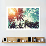 Vintage Style Palm Trees Wall Art