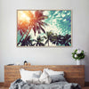 Vintage Style Palm Trees Wall Art