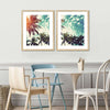 Vintage Style Palm Trees Wall Art