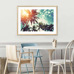 Vintage Style Palm Trees Wall Art