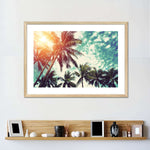 Vintage Style Palm Trees Wall Art