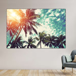 Vintage Style Palm Trees Wall Art