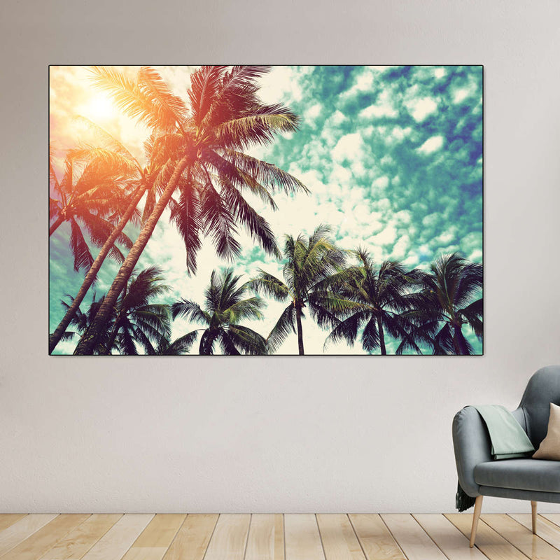Vintage Style Palm Trees Wall Art