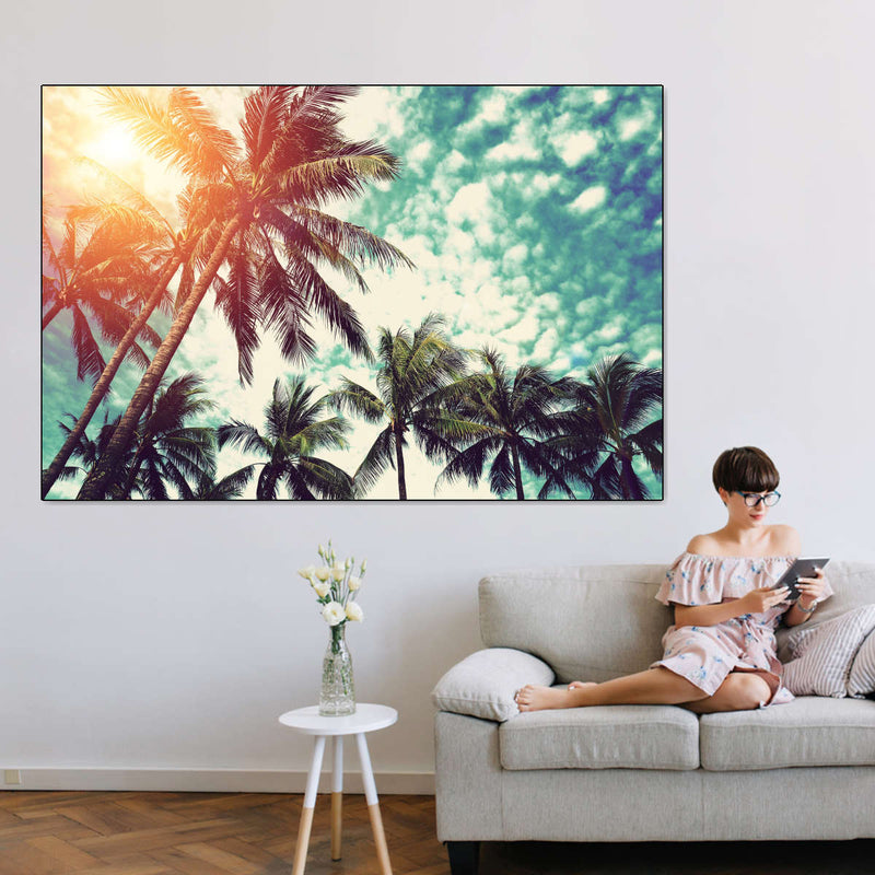 Vintage Style Palm Trees Wall Art