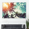 Vintage Style Palm Trees Wall Art
