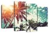 Vintage Style Palm Trees Wall Art