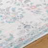 Jeaneen Traditional Light Silver/Sage Washable Area Rug