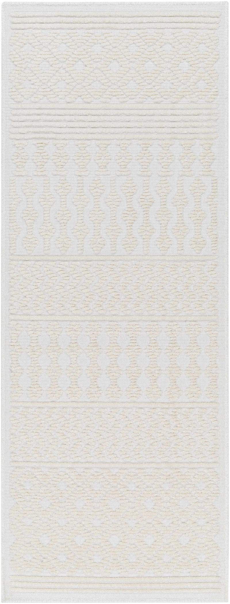 Drago White Washable Area Rug