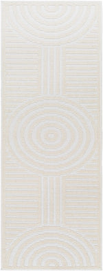 Deron White Washable Area Rug