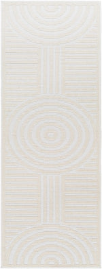 Deron White Washable Area Rug