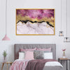 Pink And Gold Abstract Wall Art
