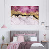 Pink And Gold Abstract Wall Art