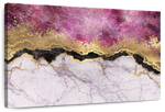 Pink And Gold Abstract Wall Art