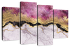 Pink And Gold Abstract Wall Art
