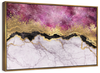Pink And Gold Abstract Wall Art
