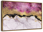 Pink And Gold Abstract Wall Art