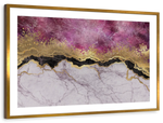 Pink And Gold Abstract Wall Art