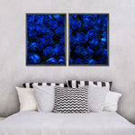 Royal Blue Roses Wall Art