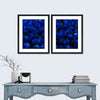 Royal Blue Roses Wall Art