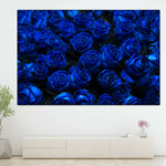 Royal Blue Roses Wall Art