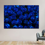 Royal Blue Roses Wall Art