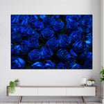 Royal Blue Roses Wall Art