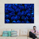 Royal Blue Roses Wall Art