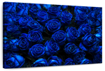 Royal Blue Roses Wall Art