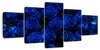 Royal Blue Roses Wall Art