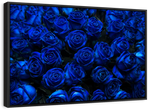 Royal Blue Roses Wall Art
