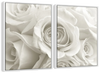 Pure White Roses Wall Art