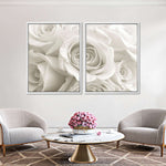 Pure White Roses Wall Art