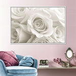 Pure White Roses Wall Art