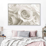 Pure White Roses Wall Art
