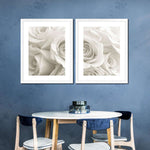 Pure White Roses Wall Art