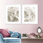 Pure White Roses Wall Art