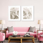 Pure White Roses Wall Art