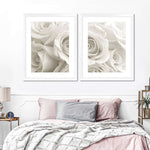 Pure White Roses Wall Art